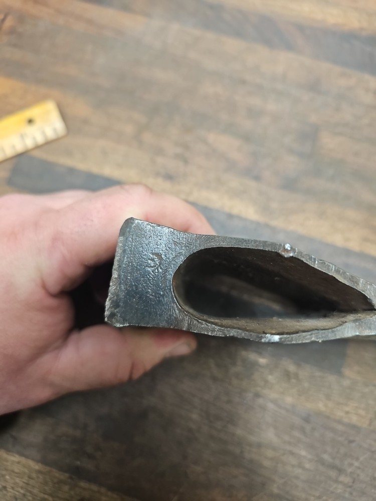 E42- Early Antique jersey pattern axe head 3 lb