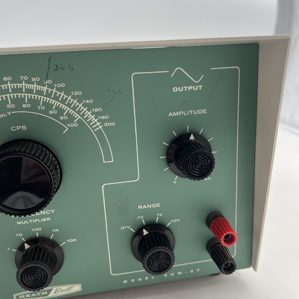 ⭐️HEATHKIT HEATH BUILT SIGN-SQUARE GENERATOR MODEL EUW 27 POWERS ON ⭐️