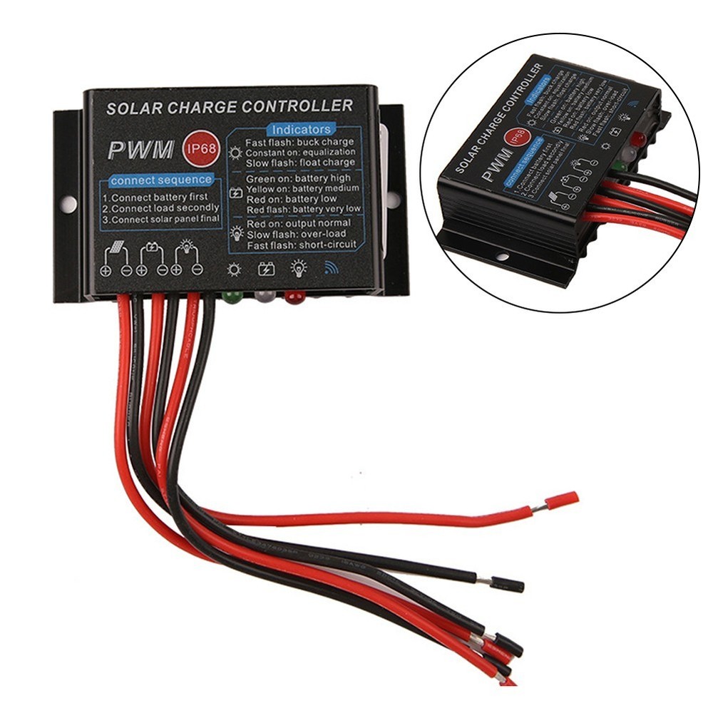 Solar Charge Controller 10A IP68 Waterproof for Efficient Energy Management