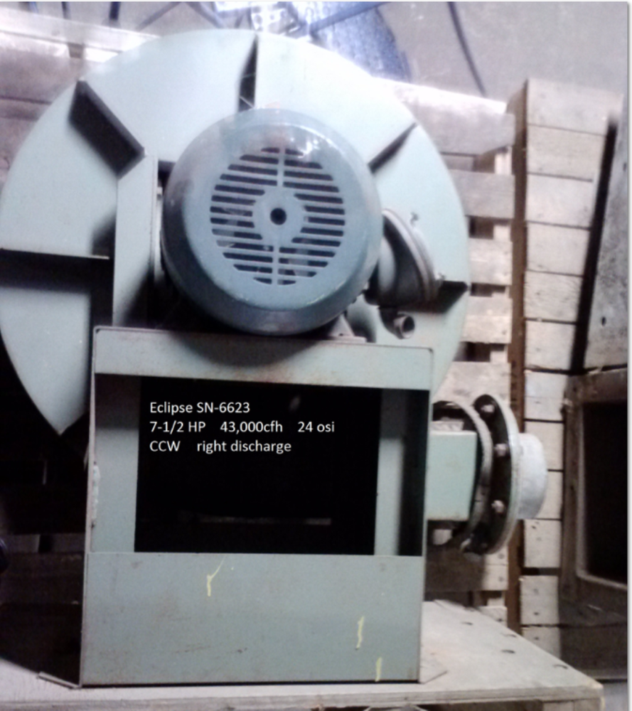 7.5 HP ECLIPSE SM-6623 TURBO BLOWER