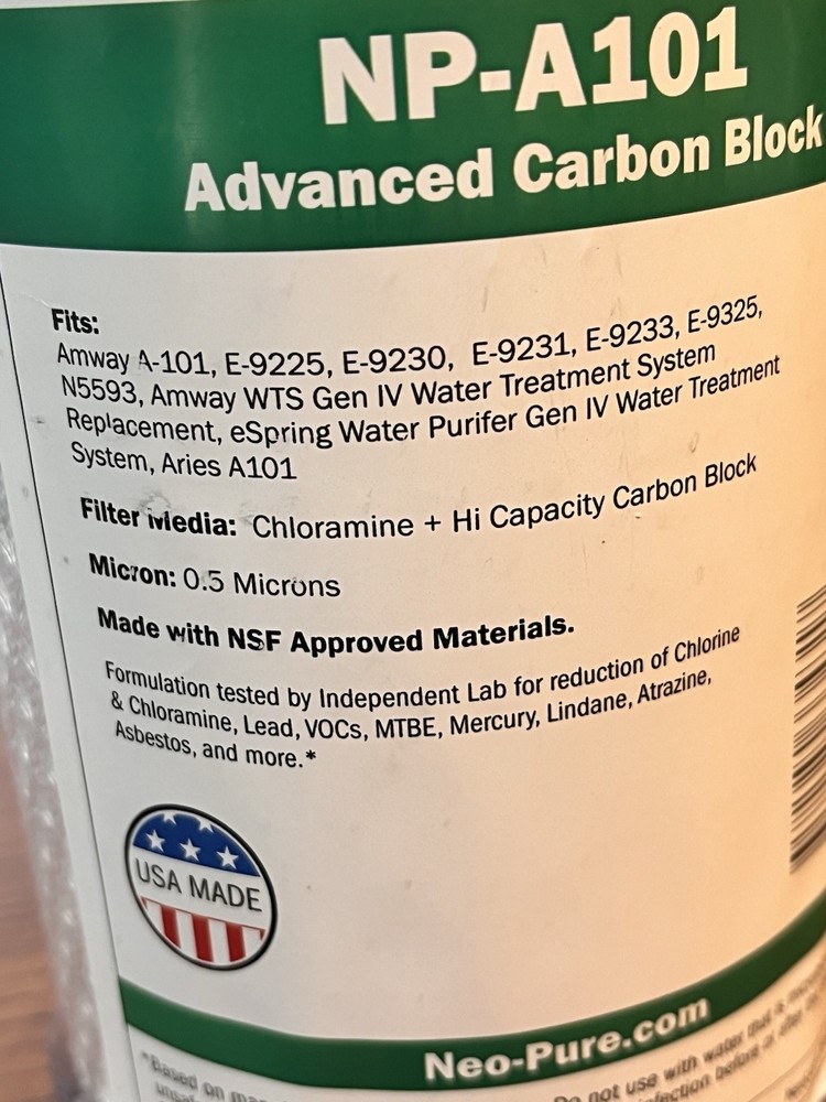 Neo-Pure NP-A101 Advanced Carbon Block Filter.