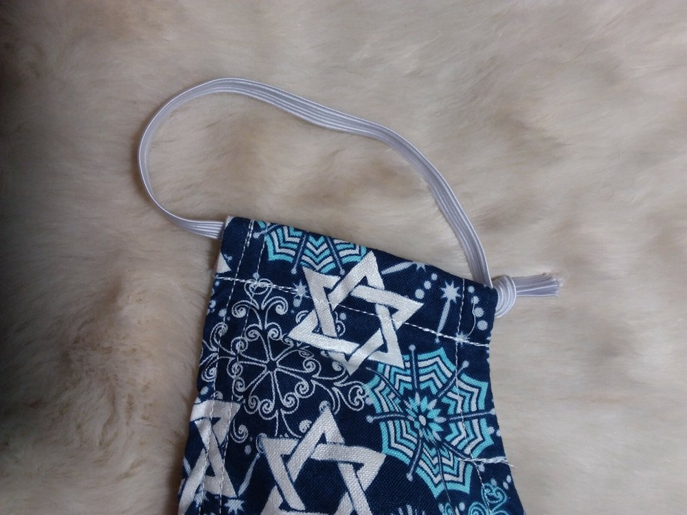 Hanukkah Cotton Face Mask Large