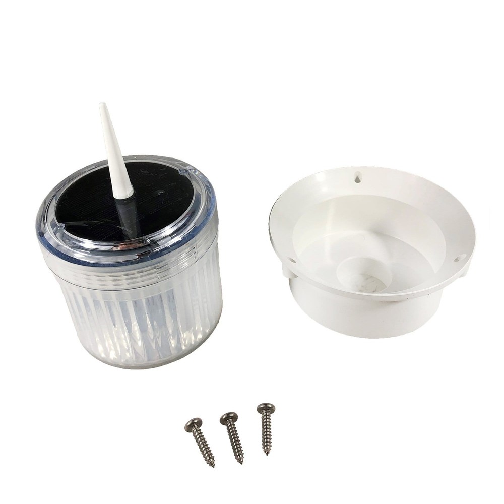 Dock Edge DE96268F Pile Cap Light, Solar