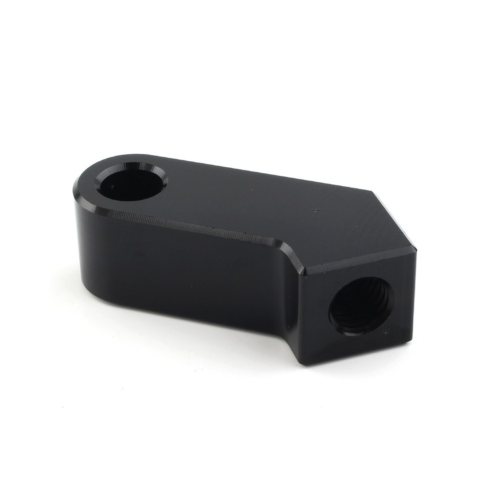 Black Headlight Mounting Block Bracket For Harley Custom Headlight Mount