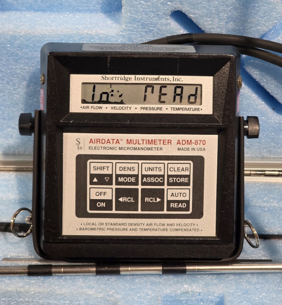 Shortridge Instruments Airdata Multimeter Electronic Manometer ADM-870