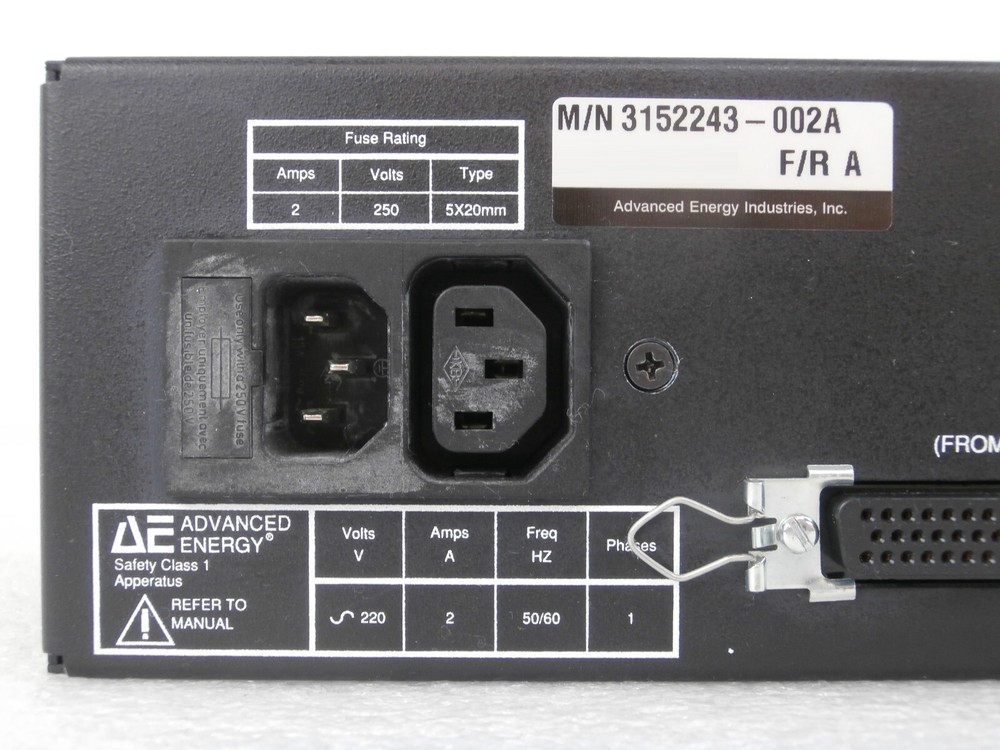 MDX AE Advanced Energy 3152243-002 A 6-Channel Selection Panel Working