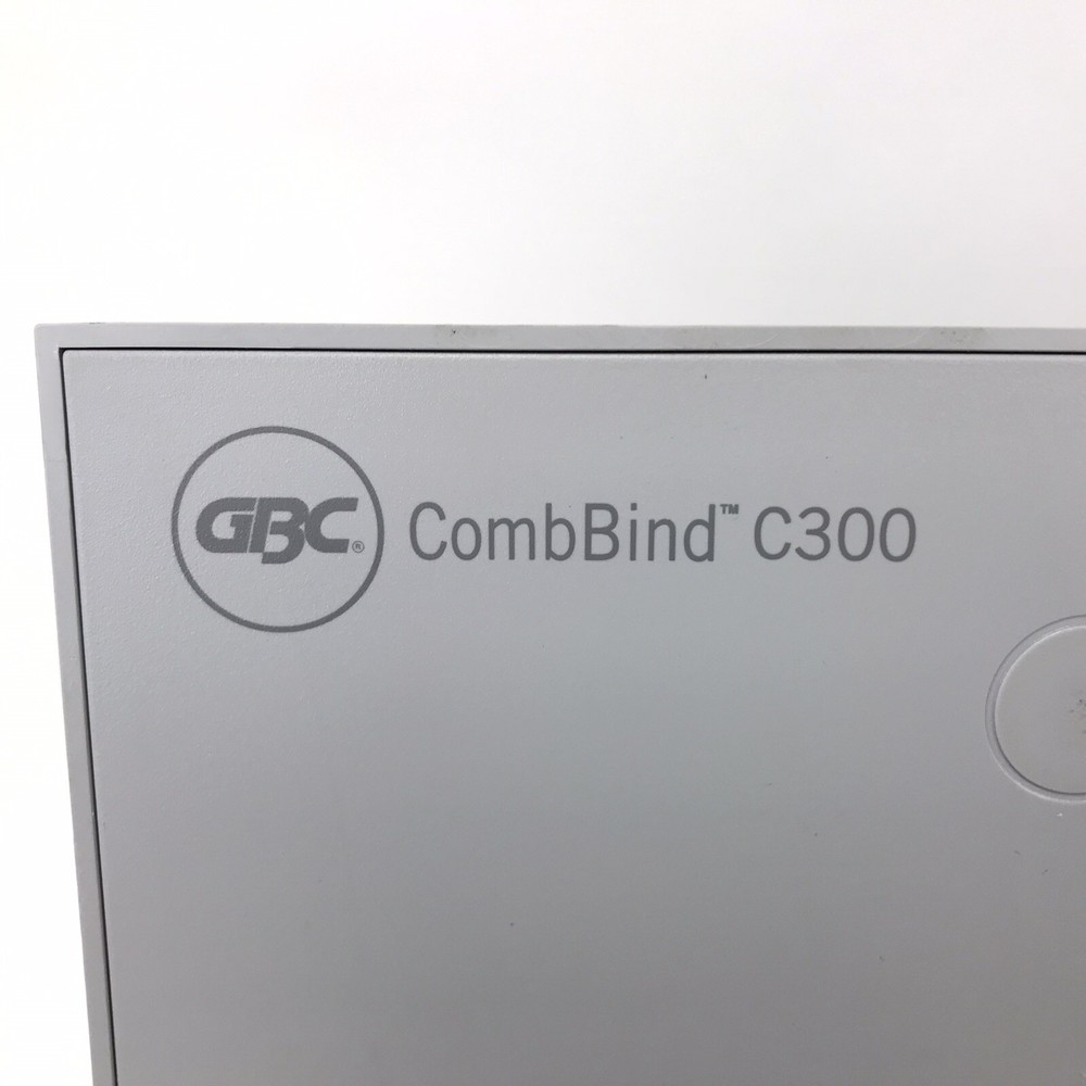 GBC Combbind C300 Binding Machine Used *Missing Bottom Tray*