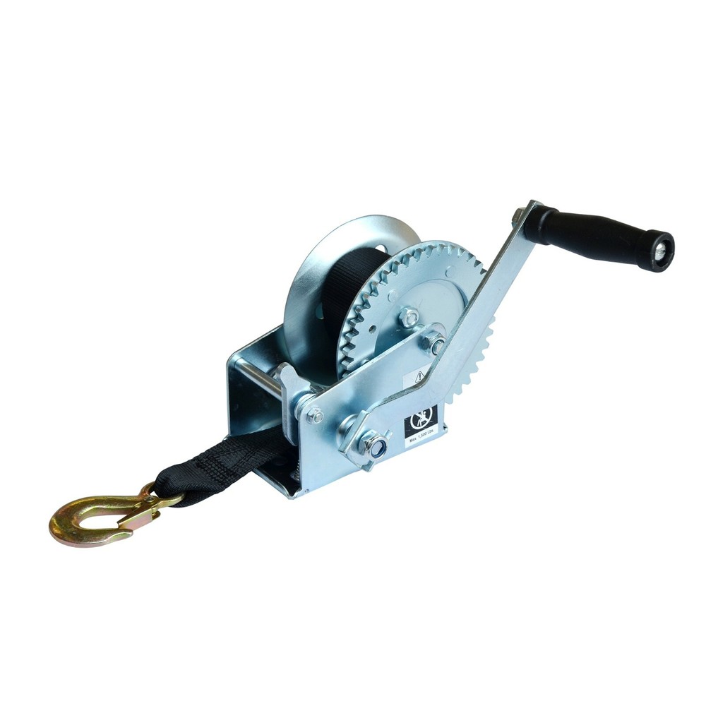 1500 Lb. Capacity Trailer Winch with 20' Strap and Hook