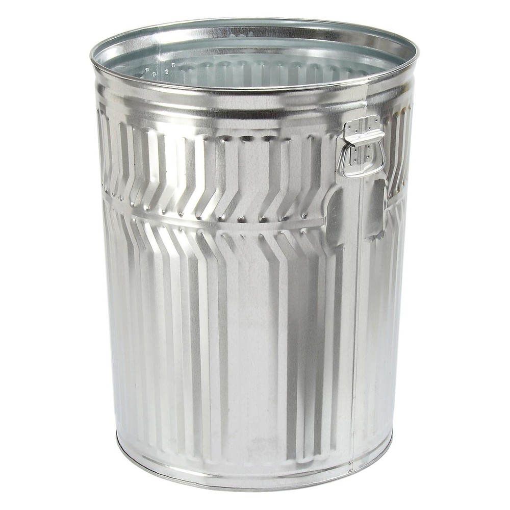 Galvanized Steel Garbage Cank Commercial Duty 32 Gallon