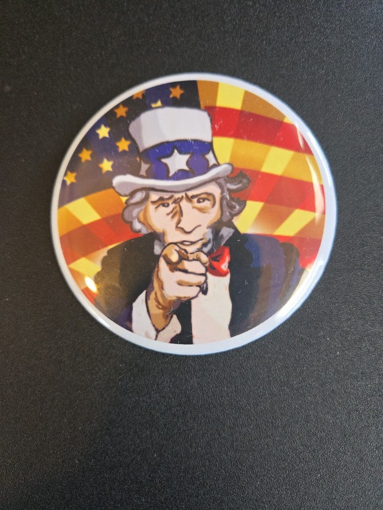 Patriotic Uncle Sam Pin