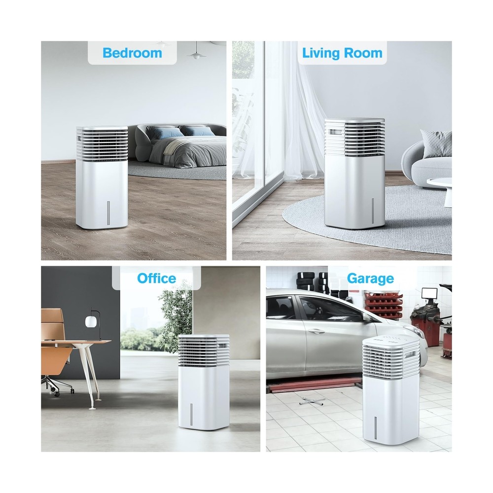 Windowless Portable Air Conditioner, 15H Timer & 120°Oscillation, 3-IN-1 Po