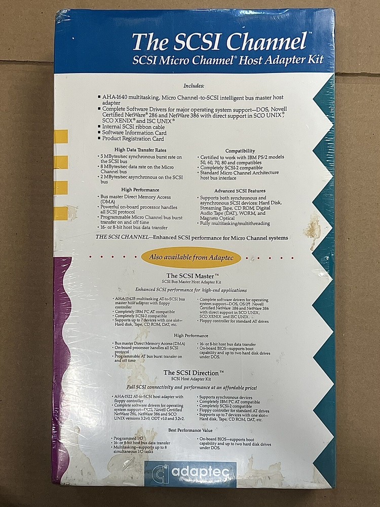 AHA-1640 | ADAPTEC MICROCHANNEL SCSI KIT ** LAST ONE **