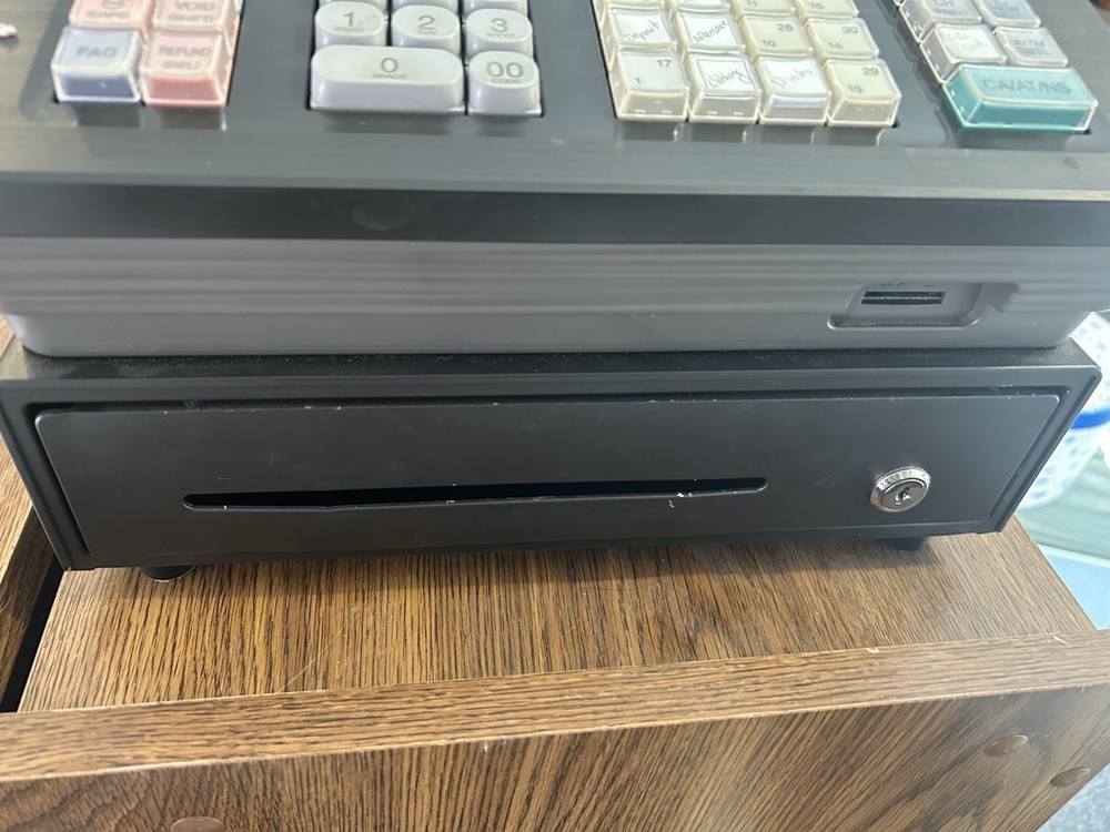 Sharp XE-A23S Electronic Cash Register Thermal Print - Tested No Key