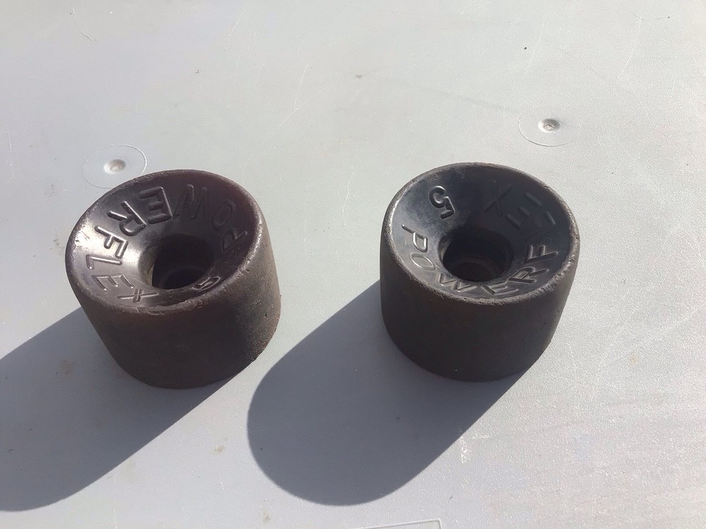 ( 2 ) - VINTAGE - POWERFLEX 5 - SKATEBOARD WHEELS