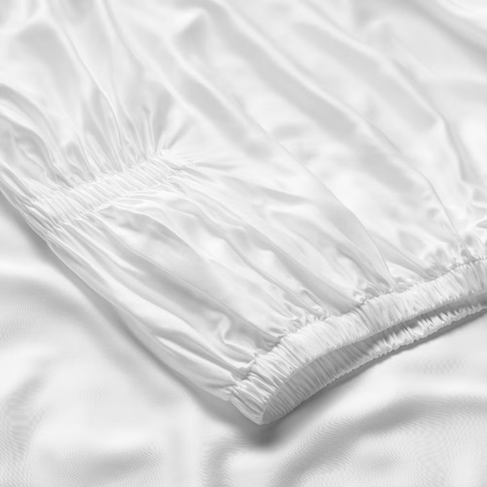 King 400 Thread Count Rayon from Bamboo Sheet Set White - Casaluna