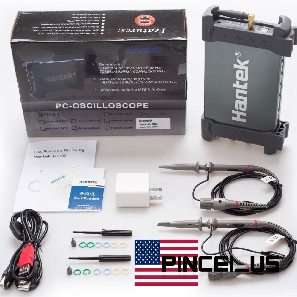Hantek IDSO1070A Osciloscope 70MHz Bandwidth For iPhone/iPad/Android/Windows 2CH