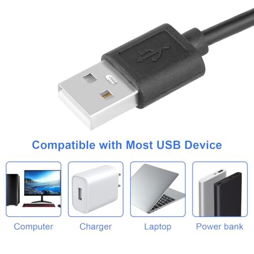 2 Pack USB 5V to 12V 4 Pin Fan Speed Adapter Controller Supported PC Cooling