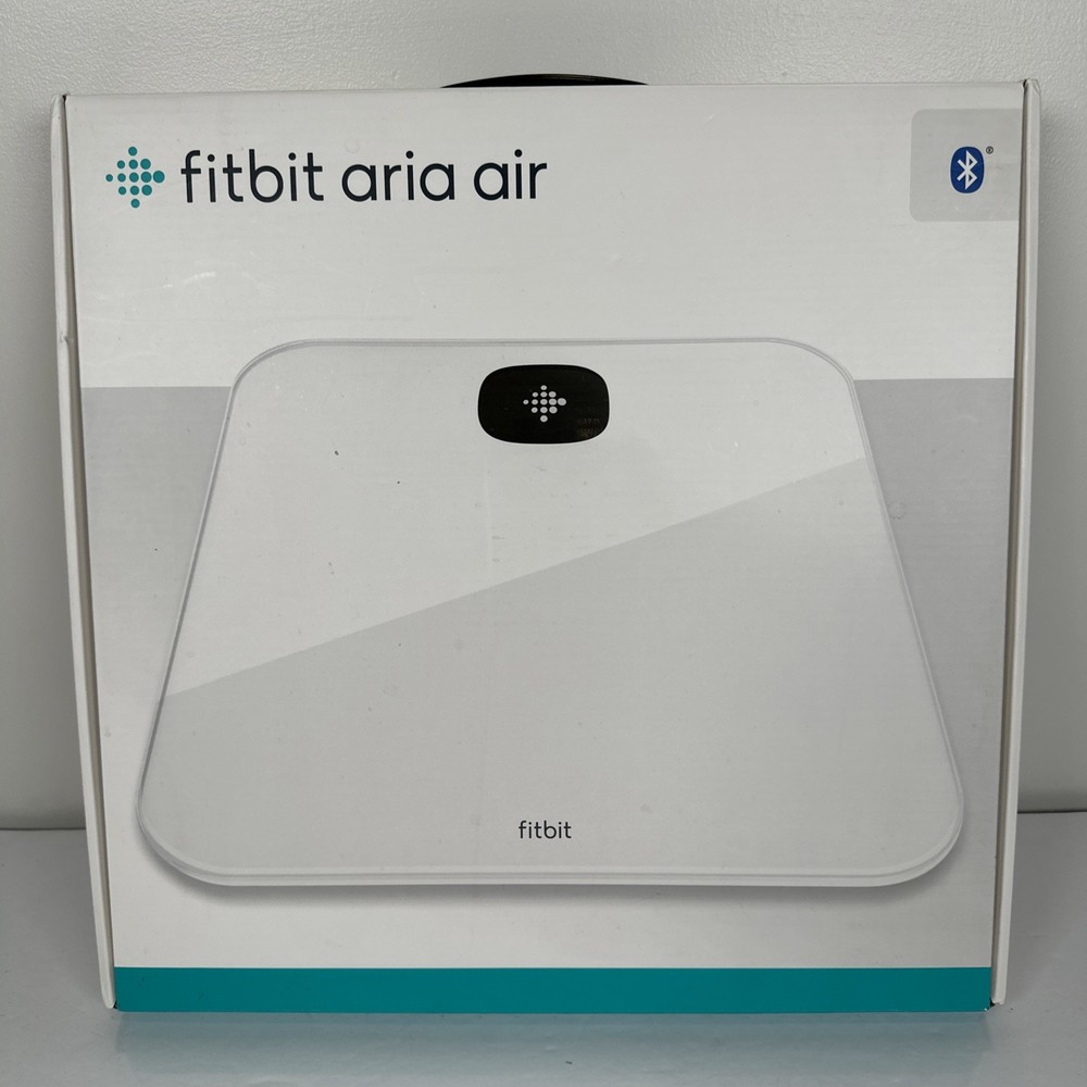 Fitbit Aria Air Bluetooth Glass Weight Scale White Digital Multi User