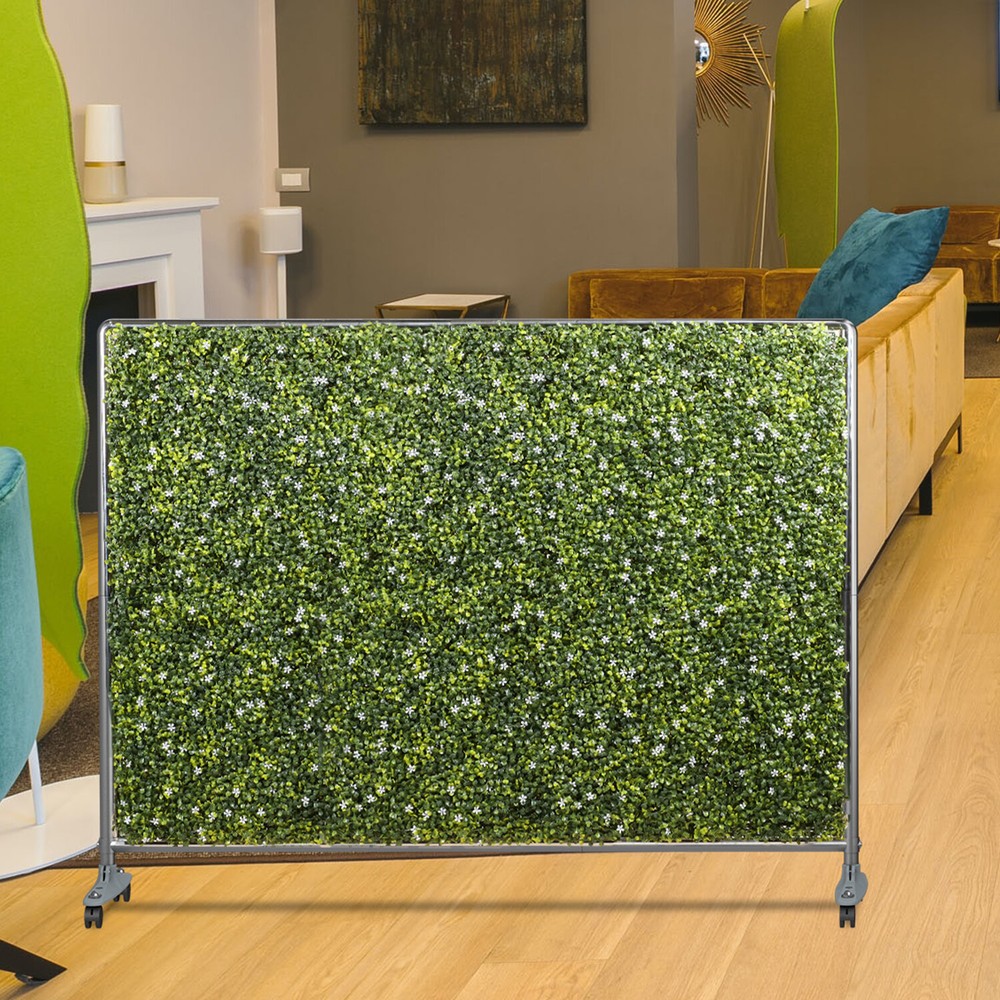 Mobile Hedge Room Divider Boxwood Panel Privacy Screen Divider Multi-purpose