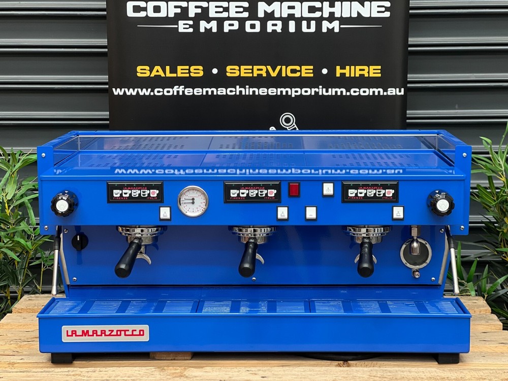 La Marzocco Linea Classic AV 3 Group Espresso Coffee Maker Machine - Bionic Blue