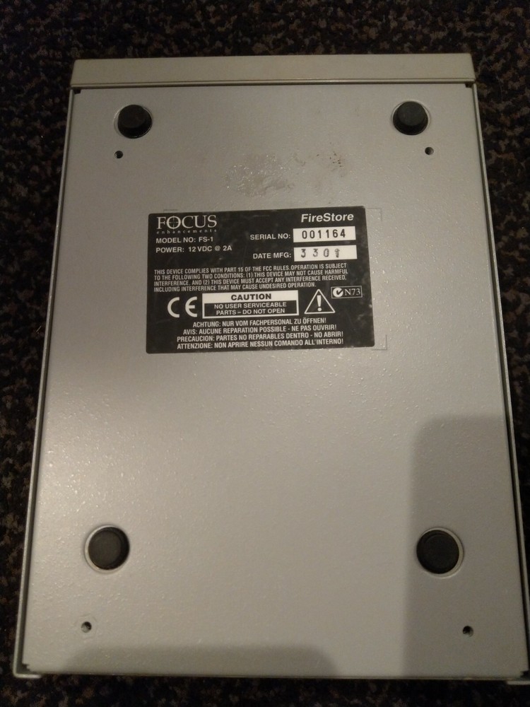 Focus FireStore FS-1 Portable DTE Disk Recording Module w case.