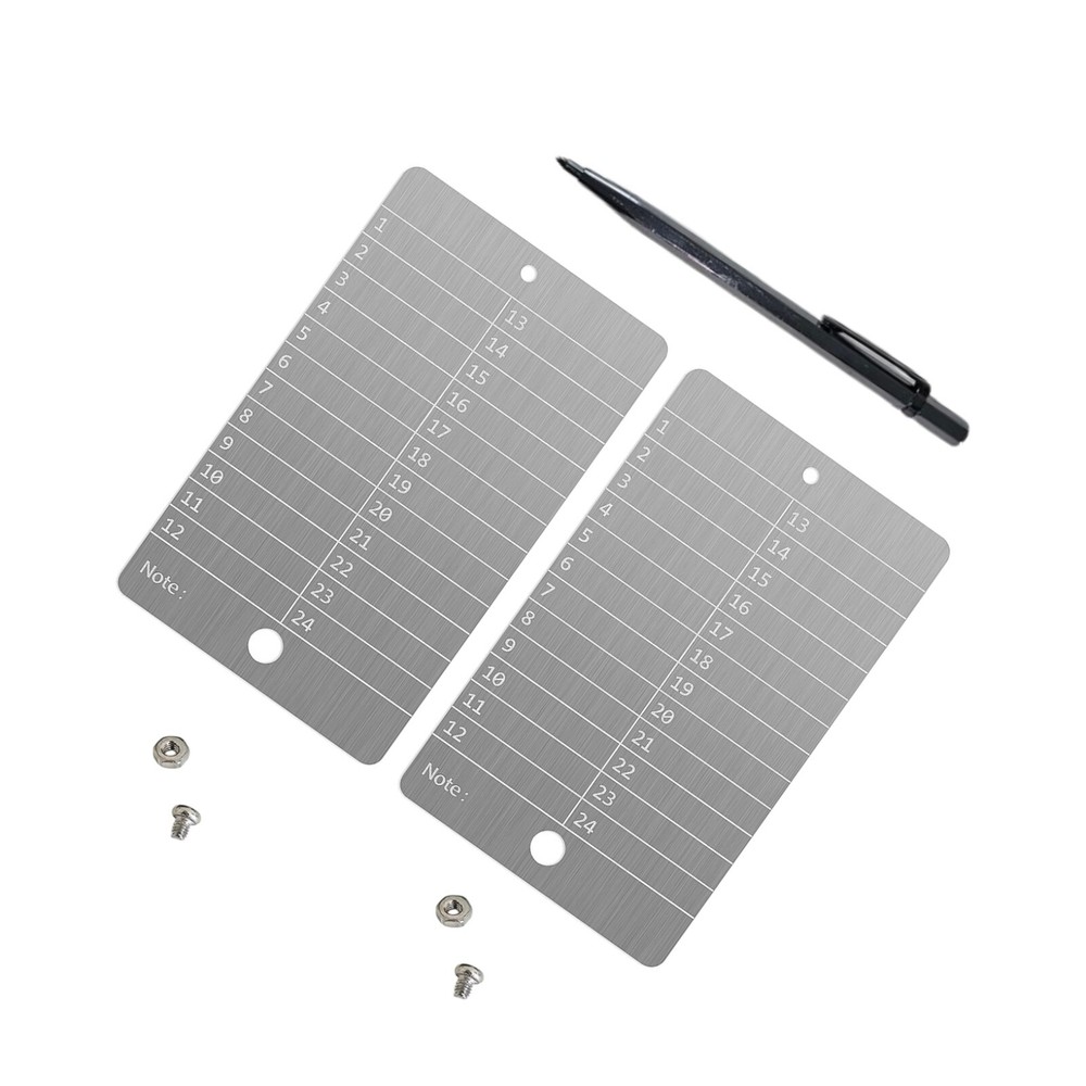 Bitcoin Wallet Steel Card Cryptocurrency Wallet Seed Phrase Storage Pen