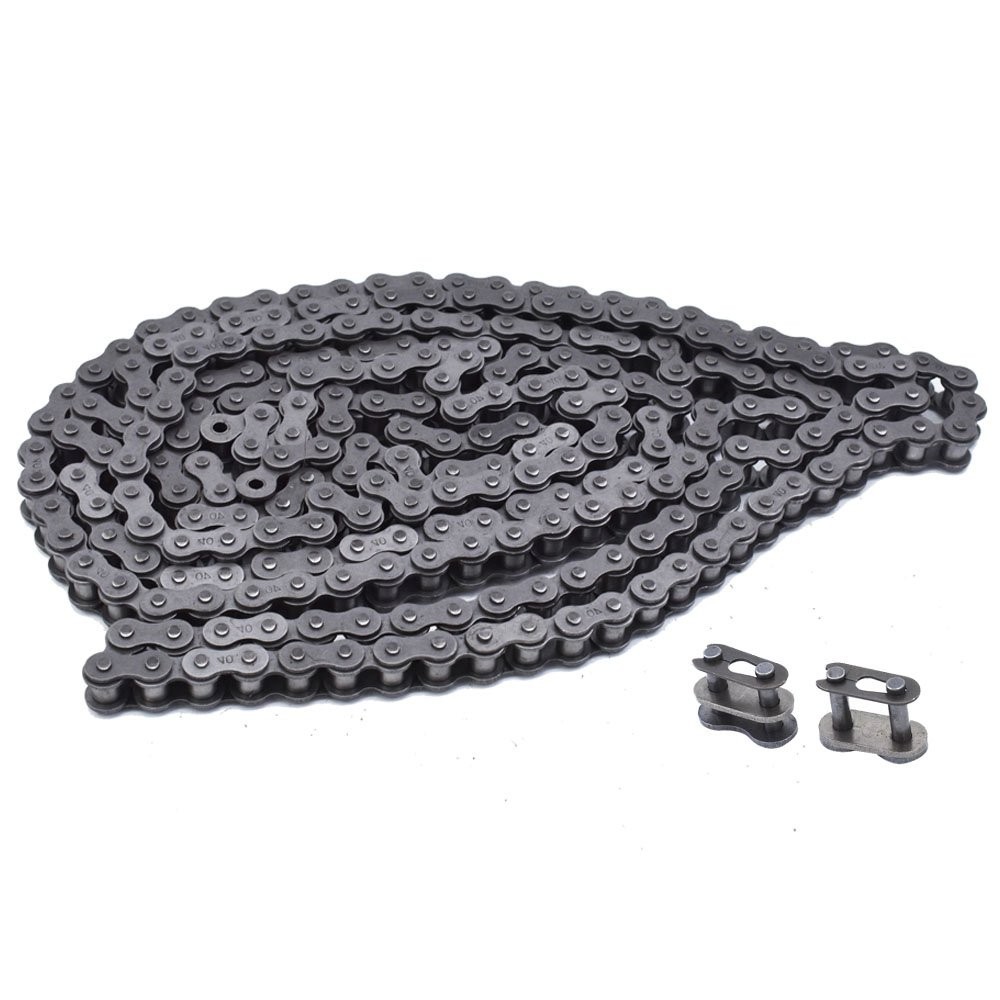 5 PCS #40 Roller Chain 10 Feet With 2 Connecting Links NEW