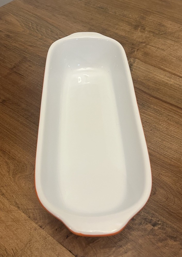 Hells Kitchen Artisan Bread Baker Gordon Ramsey 2.3 Quart Red Orange Stoneware