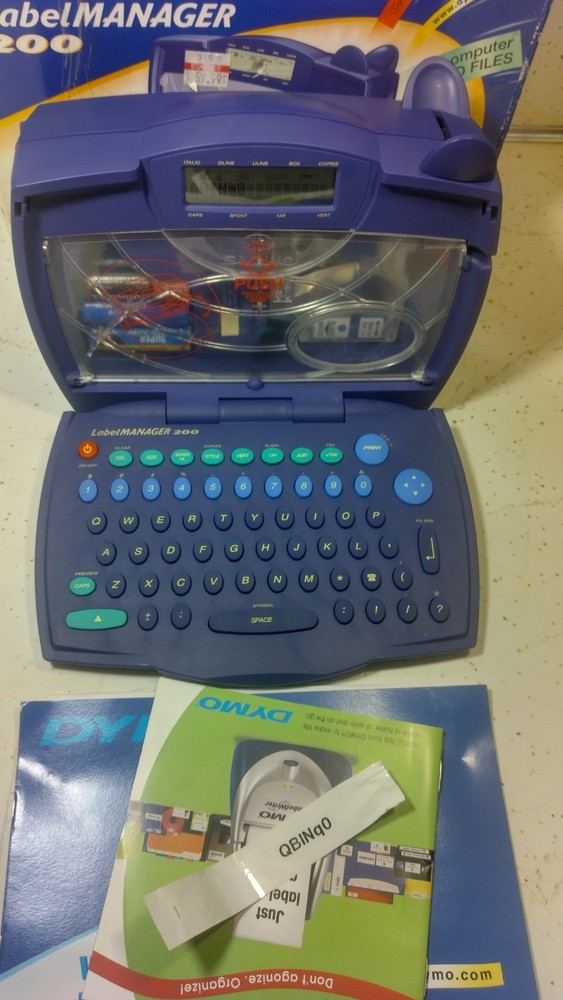 Dymo Label Manager Maker 200 Machine W Box Tested Working