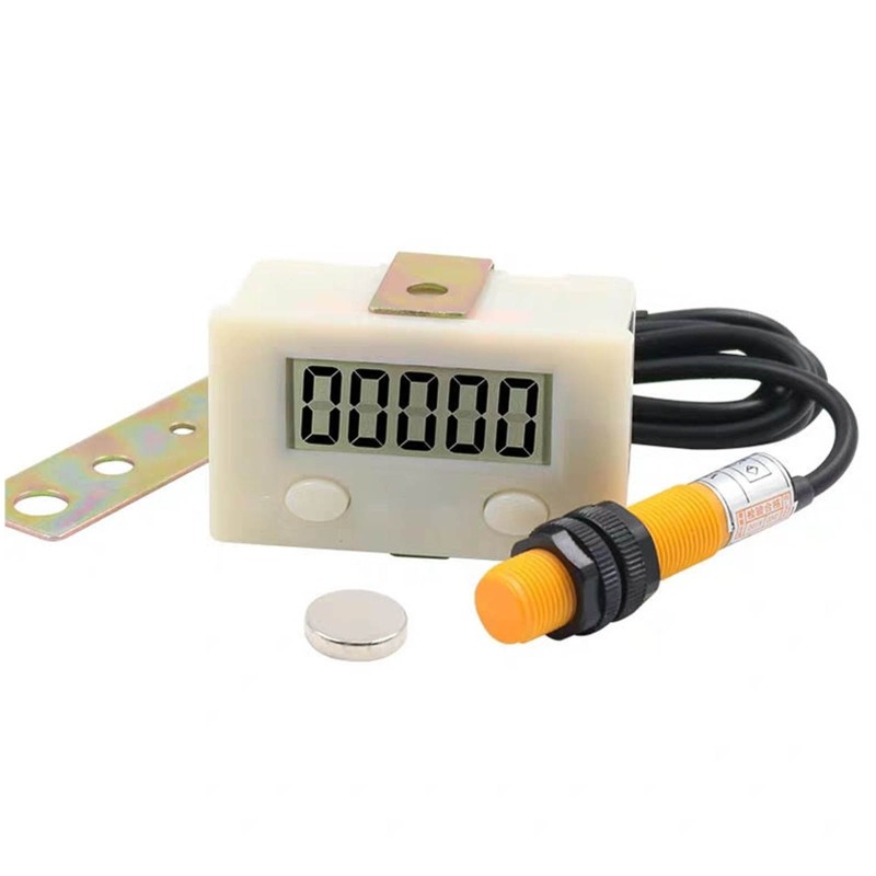 5 Digit Electronic Counter LCD Display Totalizer Induction Punch Counte