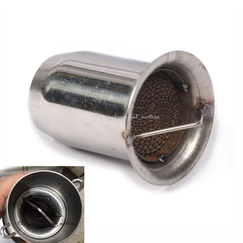 60mm Universal Exhaust Baffle Muffler DB Killer Insert Link Pipe Silencer 2.36"