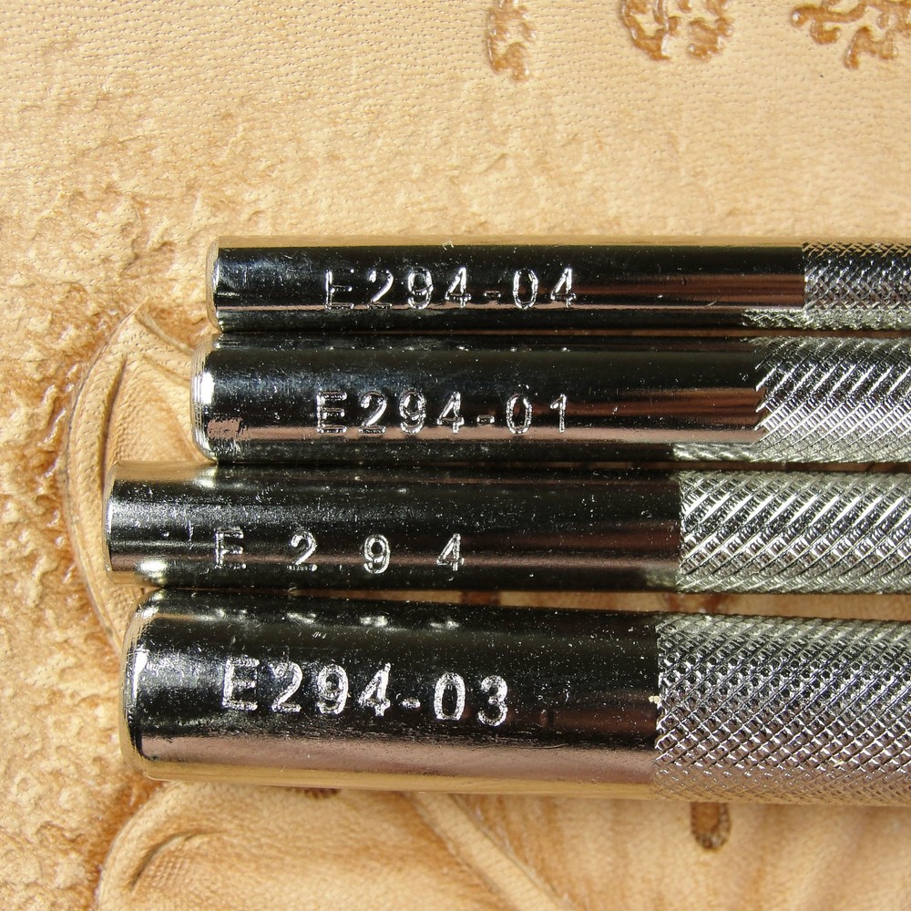 Leather Stamping Tools - 4-Piece Background Stamp Set