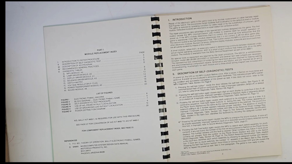 1985 Bally Midway "Cybernaut" Complete Electrical & System Information Manual ..