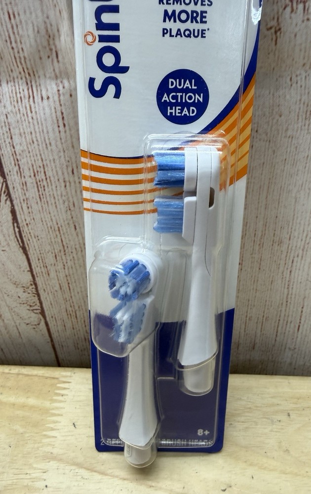 Spinbrush Replacement Pro Clean Dual Action Heads 2 Pack (Soft) Sealed