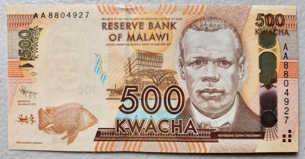 Malawi 500 Kwacha 2012 Unc
