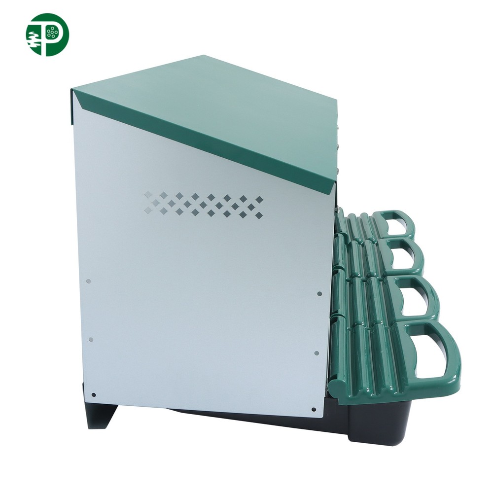 Chicken Nesting Boxes With Perch Metal Chicken Egg Laying 4 Hole Nesting Box