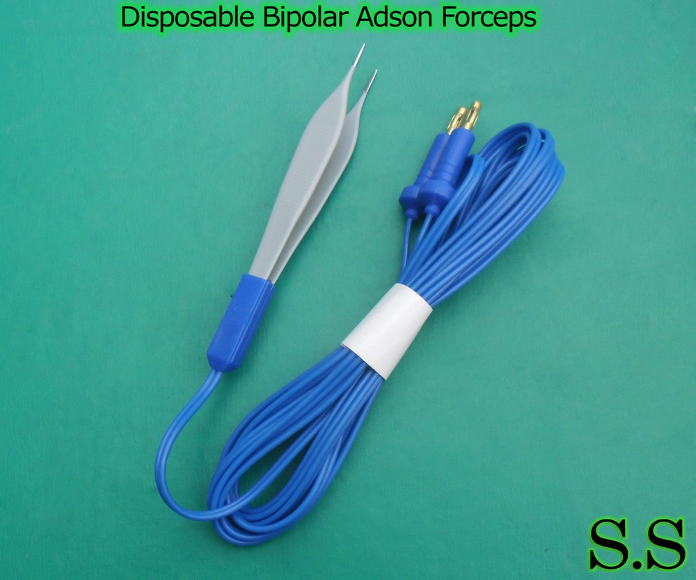Disposable Bipolar Adson Forceps Electrosurgical Instruments, EL-033