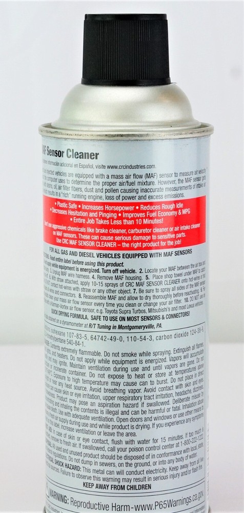 2 Pack CRC Mass Air Flow MAF Sensor Cleaner 11oz Can 05110
