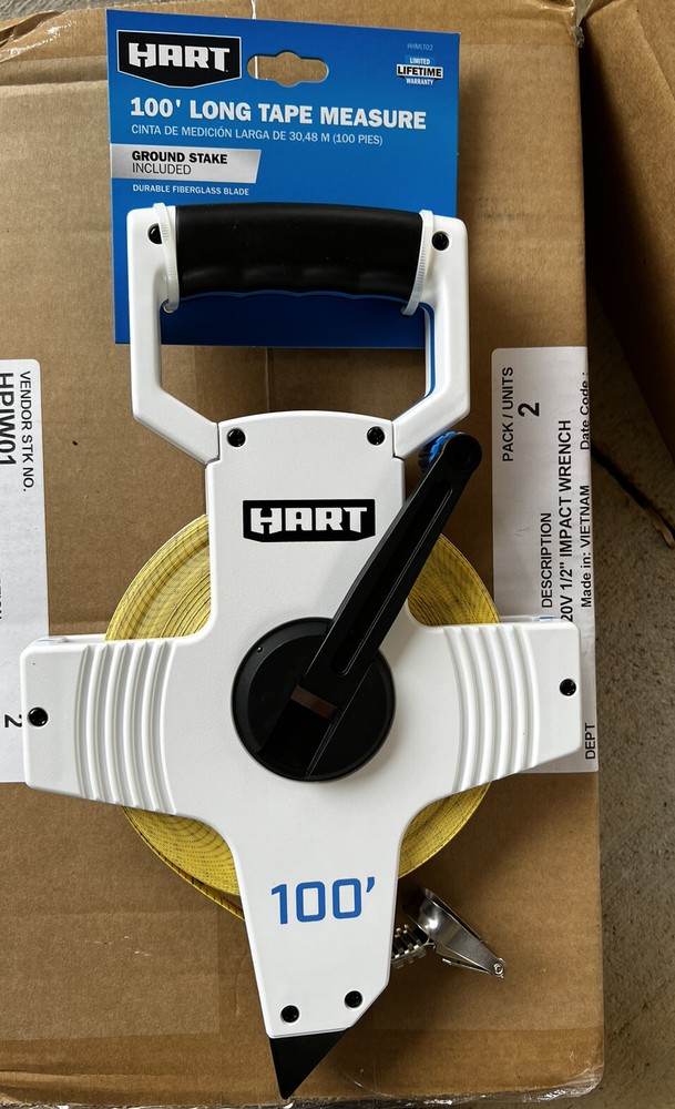 HART 100-Foot LONG TAPE MEASURE