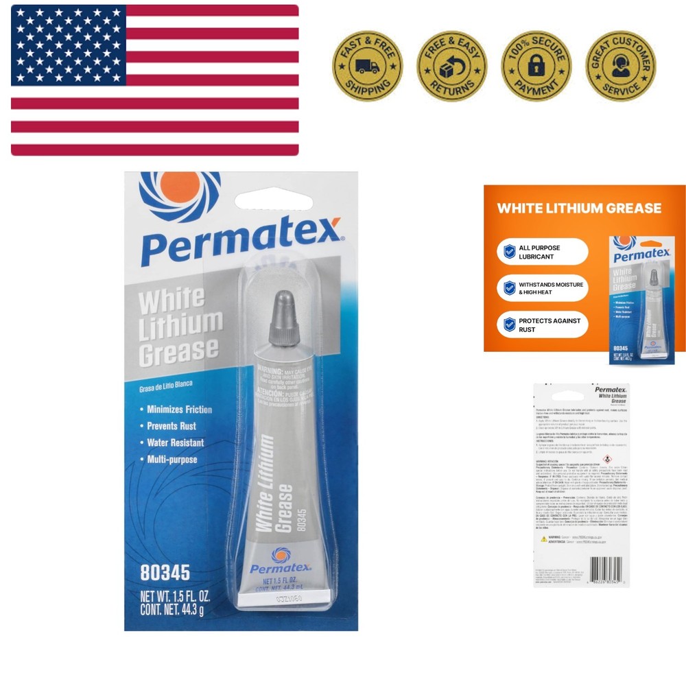 80345 White Lithium Grease, 1.5 oz.