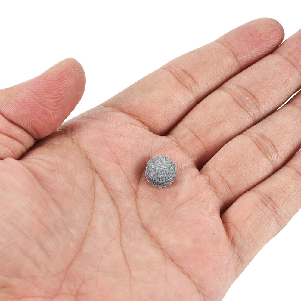 10mm Billiard Slide Stick Tips, 20pcs Replacement Tips, Grey