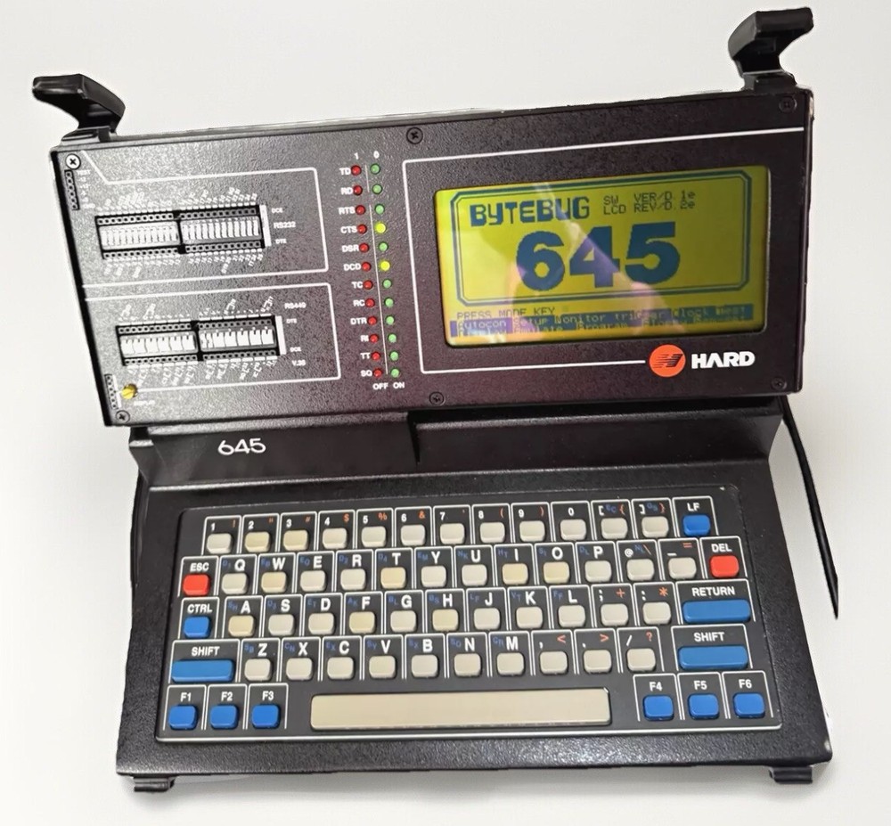 Hard Engineering BYTEBUG-645 Data Line Analyzer Monitor -w/Cable & Carrying Case