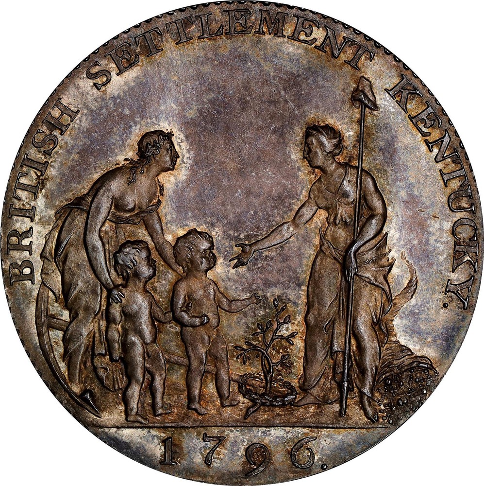 1796 MYDDELTON, SILVER TOKEN PCGS PR 65