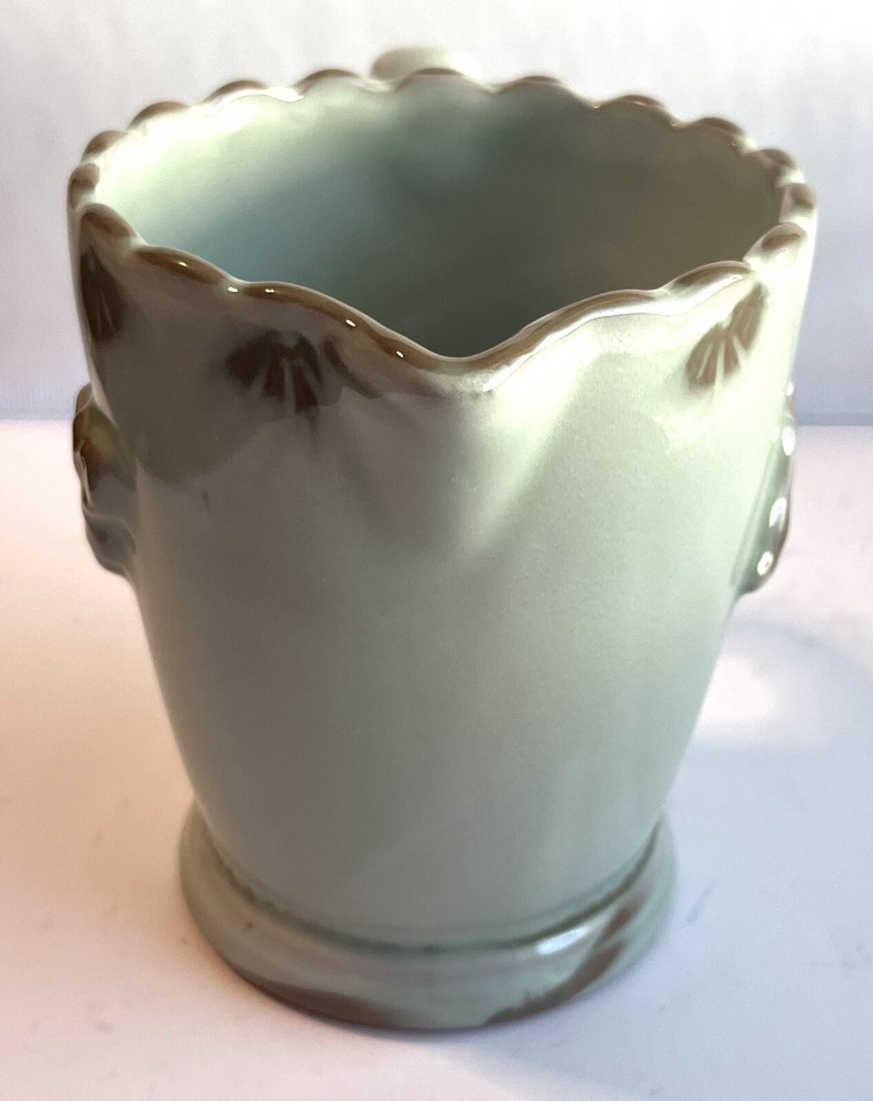 TIC TIC Terracotta Ceramic Pottery Pitcher, Leaf Design Pitcher