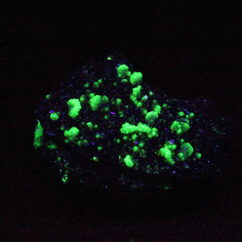 ADAMITE / CALCITE from the Ojuela Mine, Mapimi, Durango, Mexico