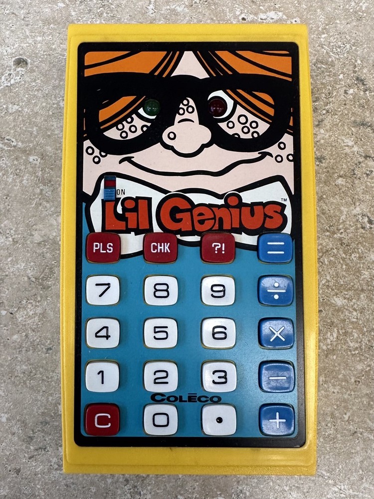 1978 Coleco Lil Genius Electronic Learning Calculator #2000 *New Open Box*