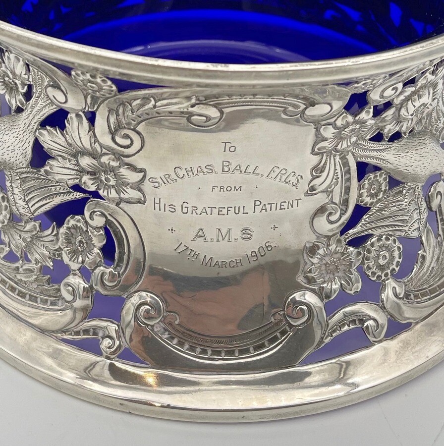Edwardian Sterling Silver Dish Ring Birmingham 1905 Williams Ltd