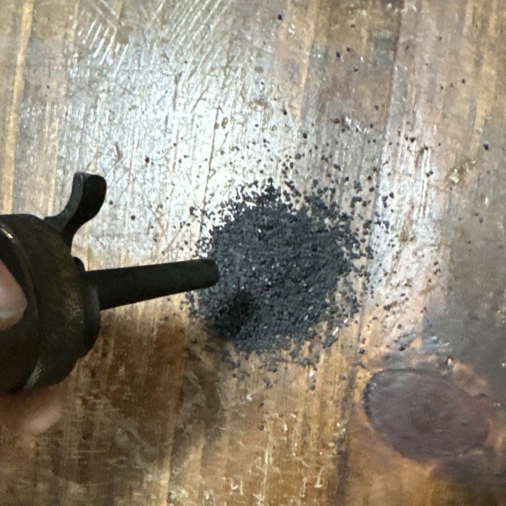 Vintage Brass Muzzleloader Powder Flask Dispenser