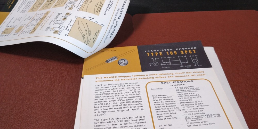 1963-64 ~ RAWCO Instruments Inc. ~ Bulletins Spec Sheets~ Transistors Amplifiers