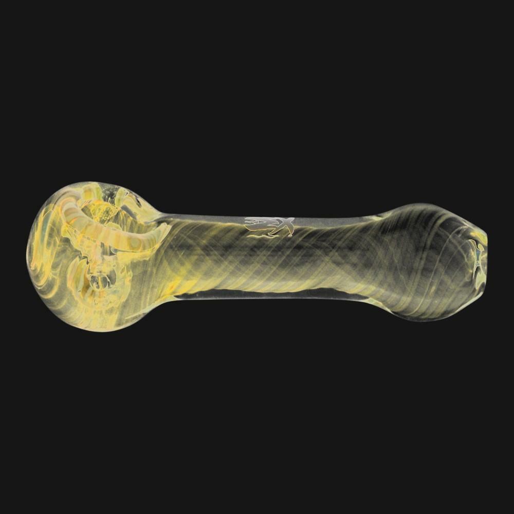 Mathematix Glass - Illuminati Striped UV Reactive Spoon Pipe